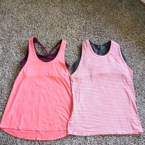 Two workout tops w bra bundle